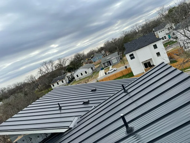 Standing seam metal roof panels with vents for Skylight Repair in East Troy